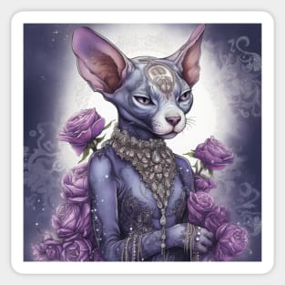 Sphynx Rose Sticker